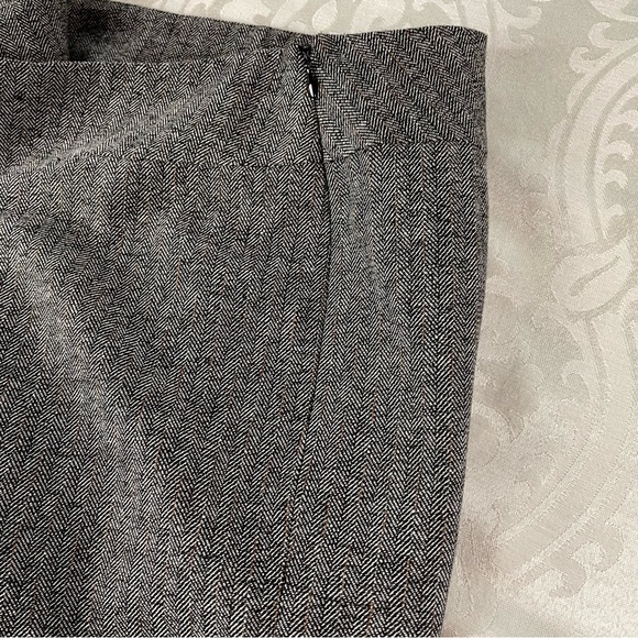 Claiborne Suits Gray Herringbone Trousers Size 16 - Picture 4 of 10